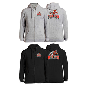 Red Fox Brazilian Jiu-Jitsu Academy Zip-Up Hoodies #8062 A 