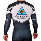 Palm Beach Jiu-Jitsu Club Academy Rash Guards Black/White #8063 A 