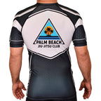 Palm Beach Jiu-Jitsu Club Academy Rash Guards Black/White #8063 A 