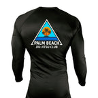 Palm Beach Jiu-Jitsu Club All Black Custom Rash Guards Long Sleeves #8063 A 