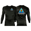 Palm Beach Jiu-Jitsu Club All Black Custom Rash Guards Long Sleeves #8063 A 