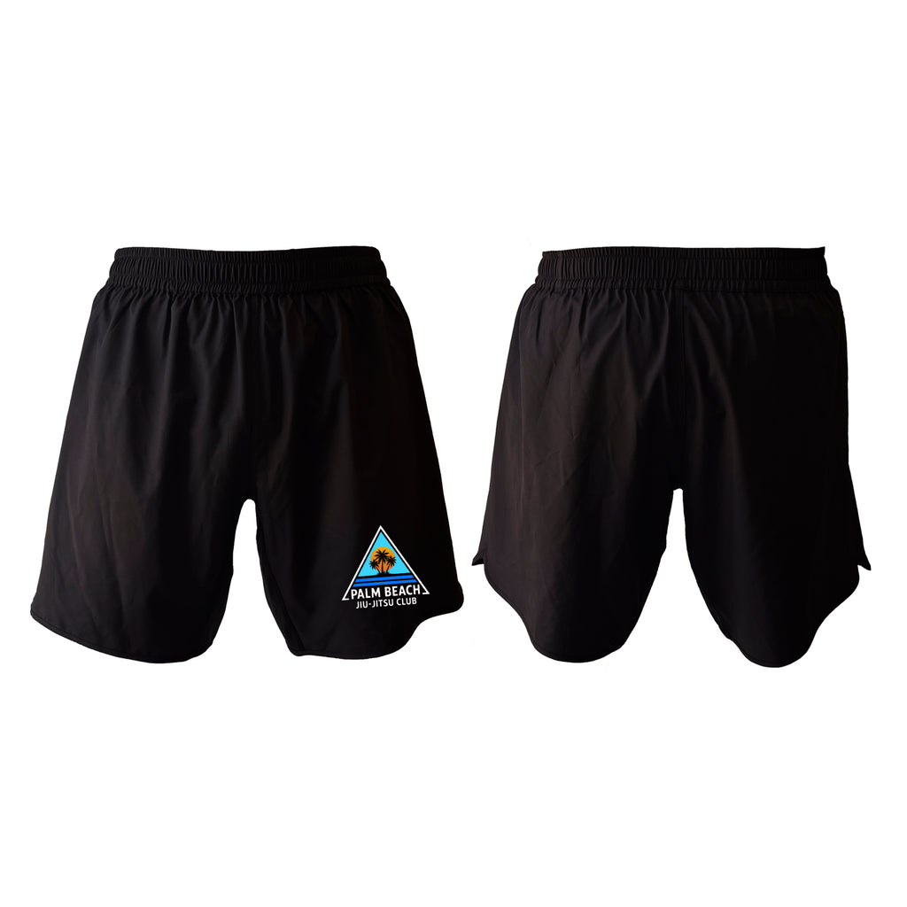 Palm Beach Jiu-Jitsu Club All Black Custom Shorts 2.0 #8063 A 