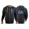 Palm Beach Jiu-Jitsu Club Academy Sherpa Lined Zip-Up Hoodie #8063 A 