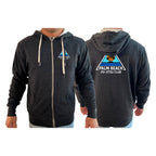 Palm Beach Jiu-Jitsu Club Academy Sherpa Lined Zip-Up Hoodie #8063 A 