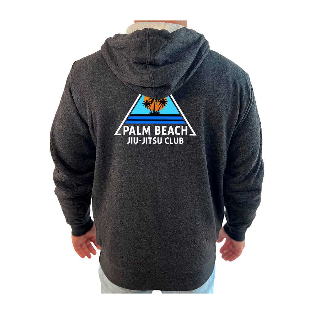 Palm Beach Jiu-Jitsu Club Academy Sherpa Lined Zip-Up Hoodie #8063 A 