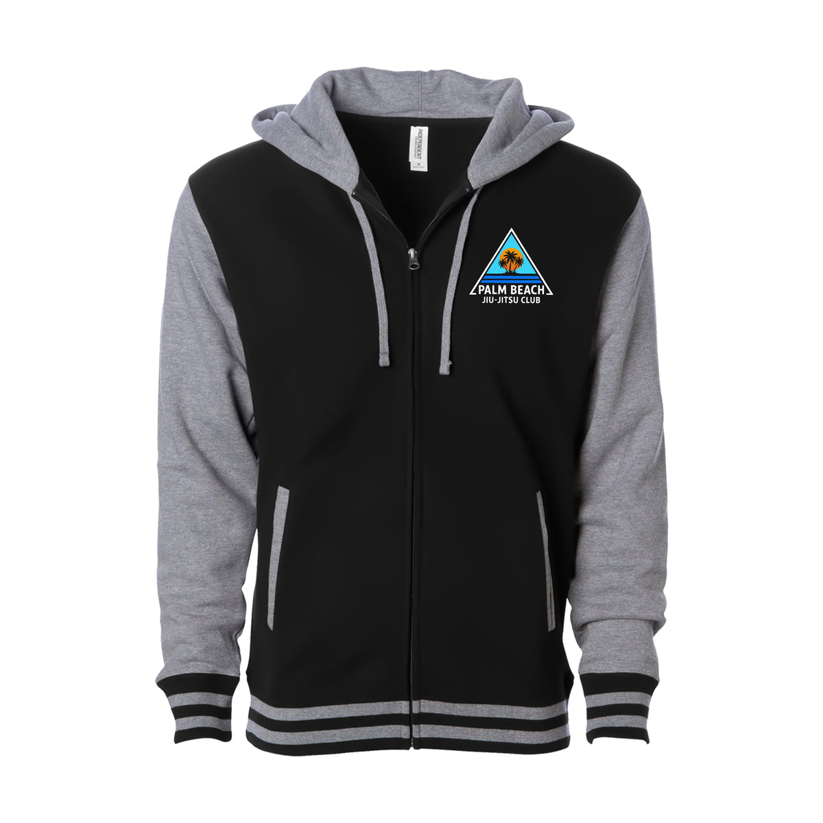 Palm Beach Jiu-Jitsu Club Academy Varsity Zip-Up Hoodies #8063 A 