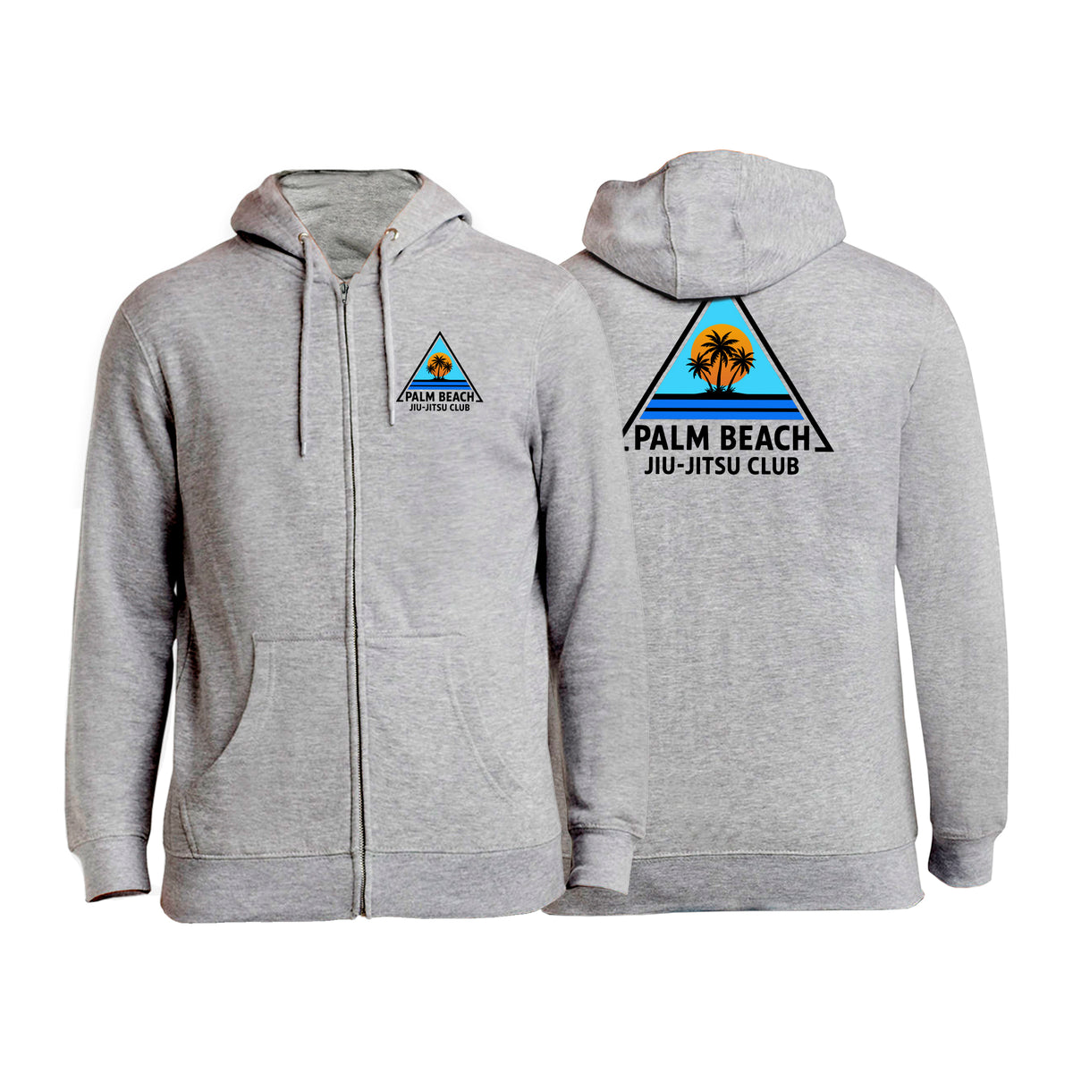 Palm Beach Jiu-Jitsu Club Academy Zip-Up Hoodies #8063 A 