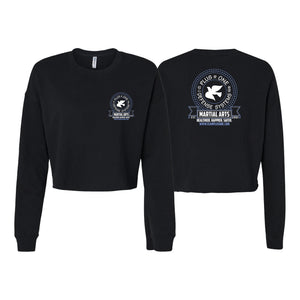 Plus One Defense Systems Women's Cropped Crewneck Sweatshirt #8064 D