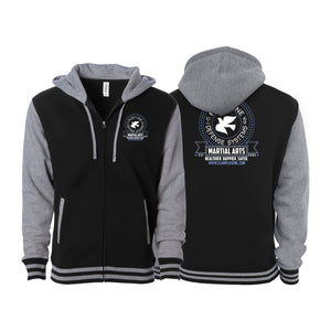 Plus One Defense Systems Academy Varsity Zip-Up Hoodies #8064 D