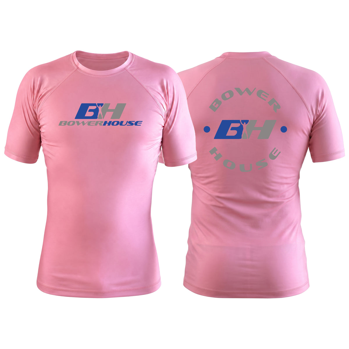 Bowerhouse MMA Pink Custom Rash Guards Short Sleeve #8065 A