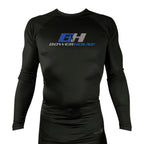 Bowerhouse MMA All Black Custom Rash Guards Long Sleeves #8065 A