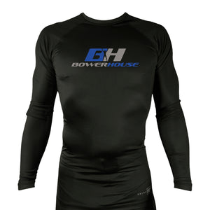 Bowerhouse MMA All Black Custom Rash Guards Long Sleeves #8065 A