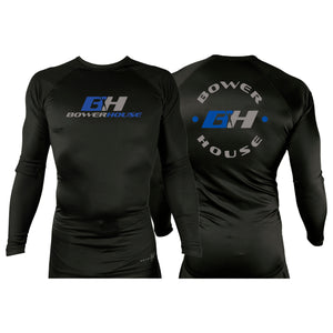 Bowerhouse MMA All Black Custom Rash Guards Long Sleeves #8065 A