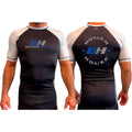 Bowerhouse MMA All Black Ranked Short Sleeve Rash Guards #8065 A