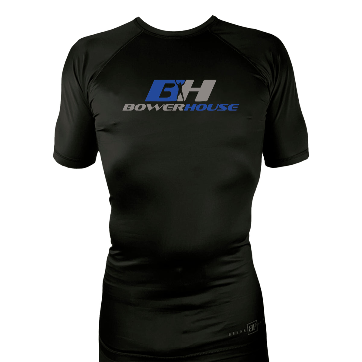 Bowerhouse MMA All Black Custom Rash Guards Short Sleeves #8065 A