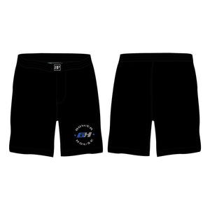Bowerhouse MMA All Black Custom Shorts #8065 A