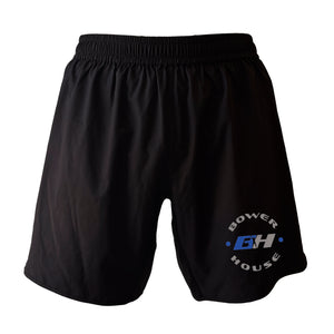 Bowerhouse MMA All Black Custom Shorts 2.0 #8065 A