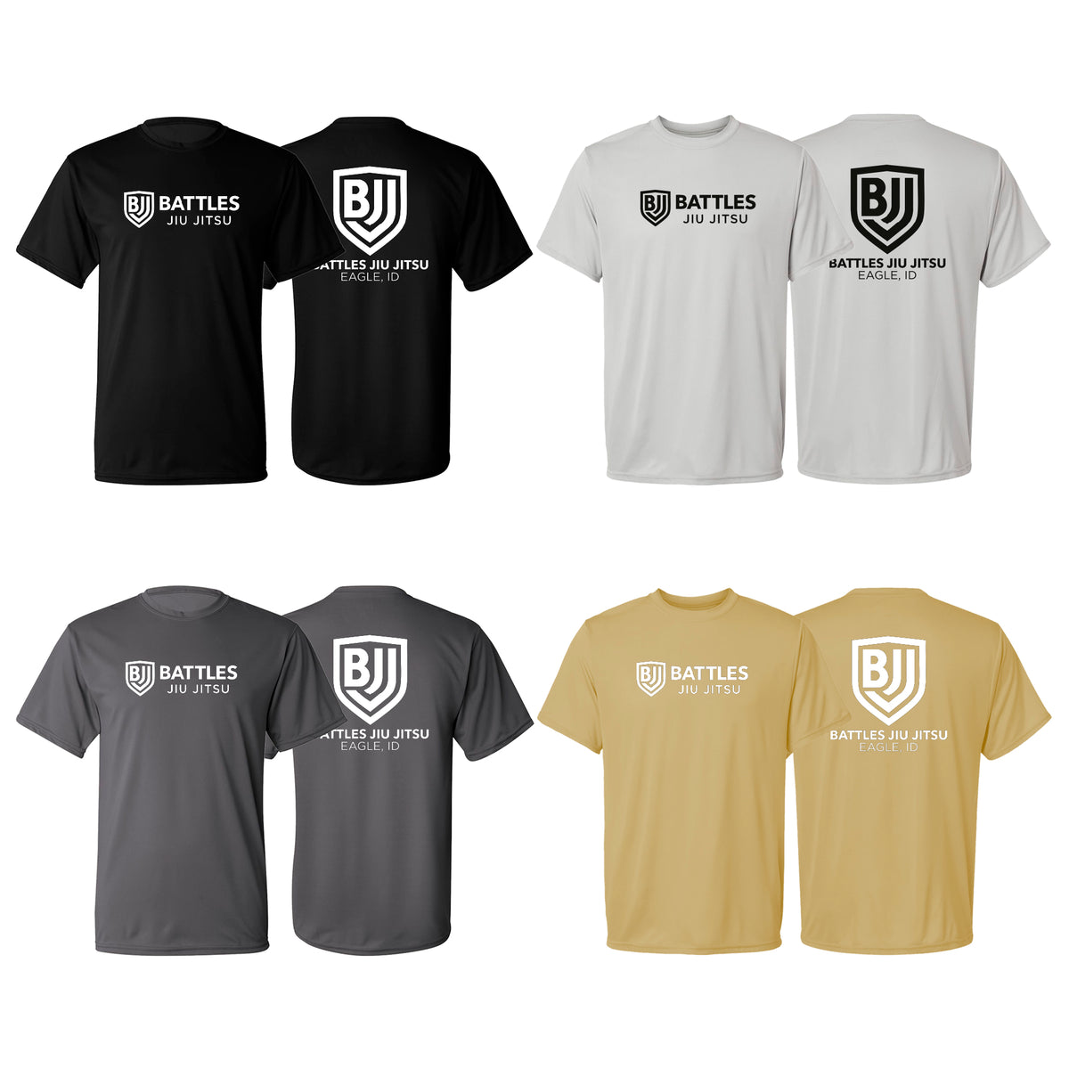 Battles Jiu Jitsu Academy Dry Fit Shirts #8066 A