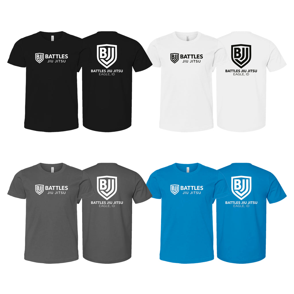 Battles Jiu Jitsu Academy Kids Shirts #8066 A