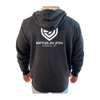Battles Jiu Jitsu Academy Sherpa Lined Zip-Up Hoodie #8066 B