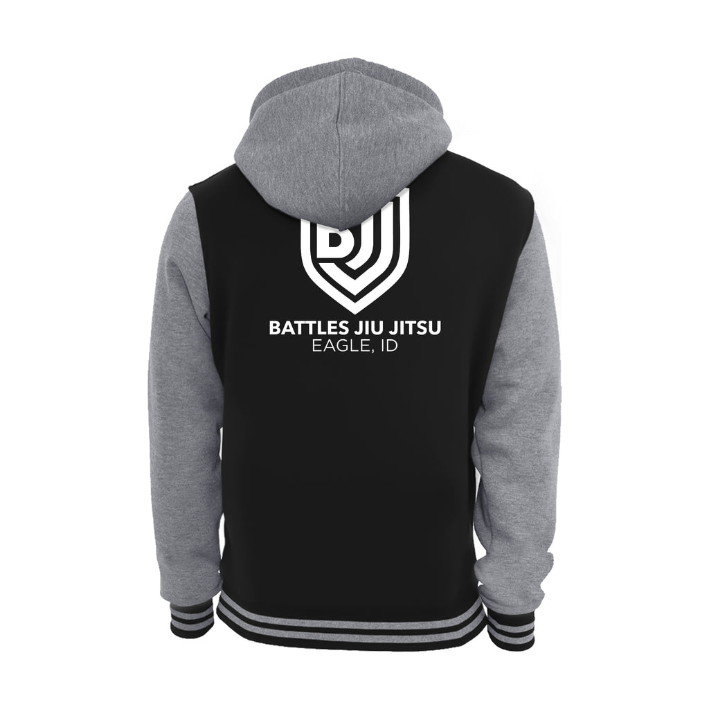 Battles Jiu Jitsu Academy Varsity Zip-Up Hoodies #8066 B