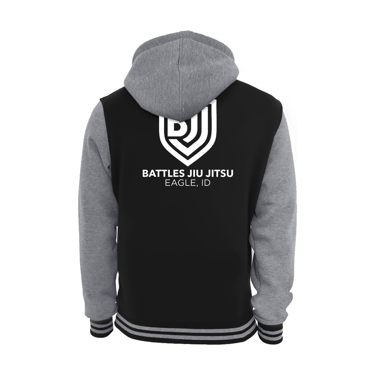 Battles Jiu Jitsu Academy Varsity Zip-Up Hoodies #8066 B
