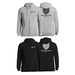Battles Jiu Jitsu Academy Zip-Up Hoodies #8066 B