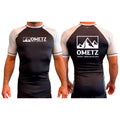 Ometz Jiu-Jitsu All Black Ranked Short Sleeve Rash Guards #8067 A