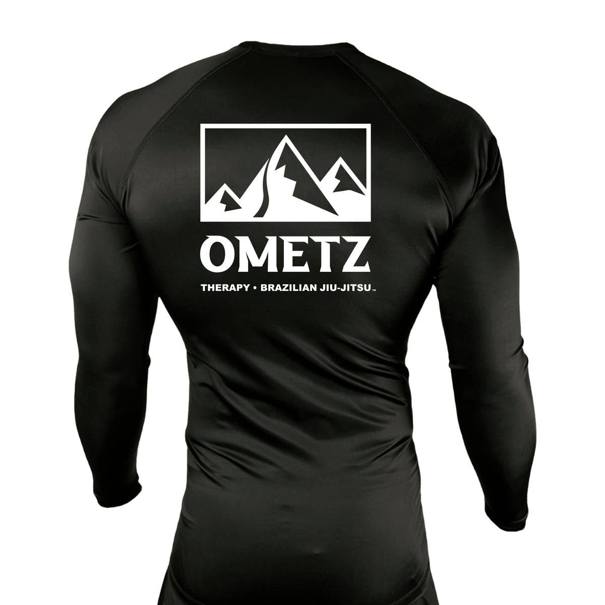 Ometz Jiu-Jitsu All Black Custom Rash Guards Long Sleeves #8067 A