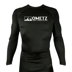 Ometz Jiu-Jitsu All Black Custom Rash Guards Long Sleeves #8067 A