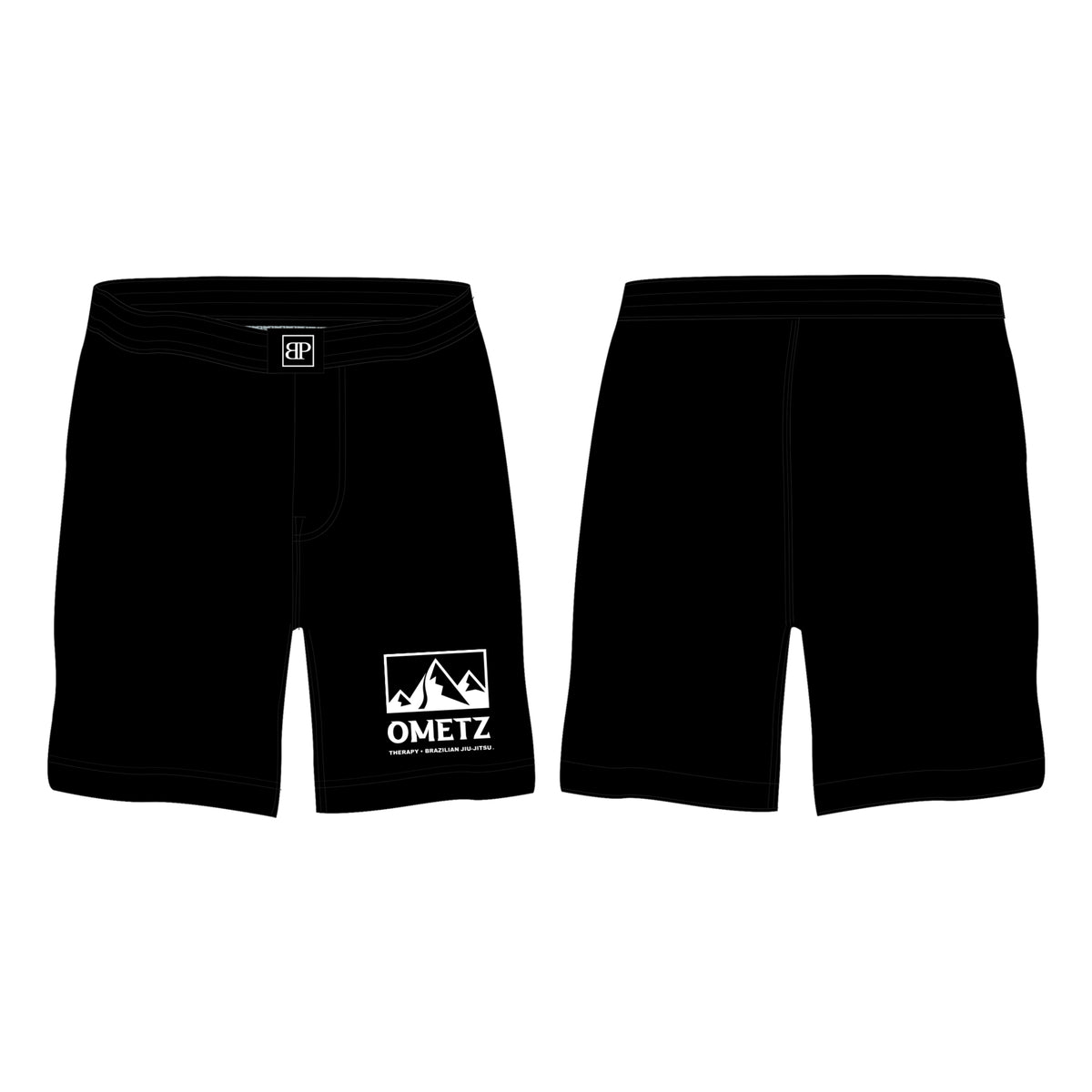 Ometz Jiu-Jitsu All Black Custom Shorts #8067 A