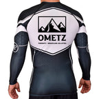 Ometz Jiu-Jitsu Academy Rash Guards Black/White #8067 A