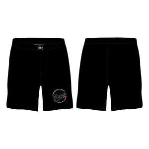 Rush Mixed Martial Arts All Black Custom Shorts #8068 A