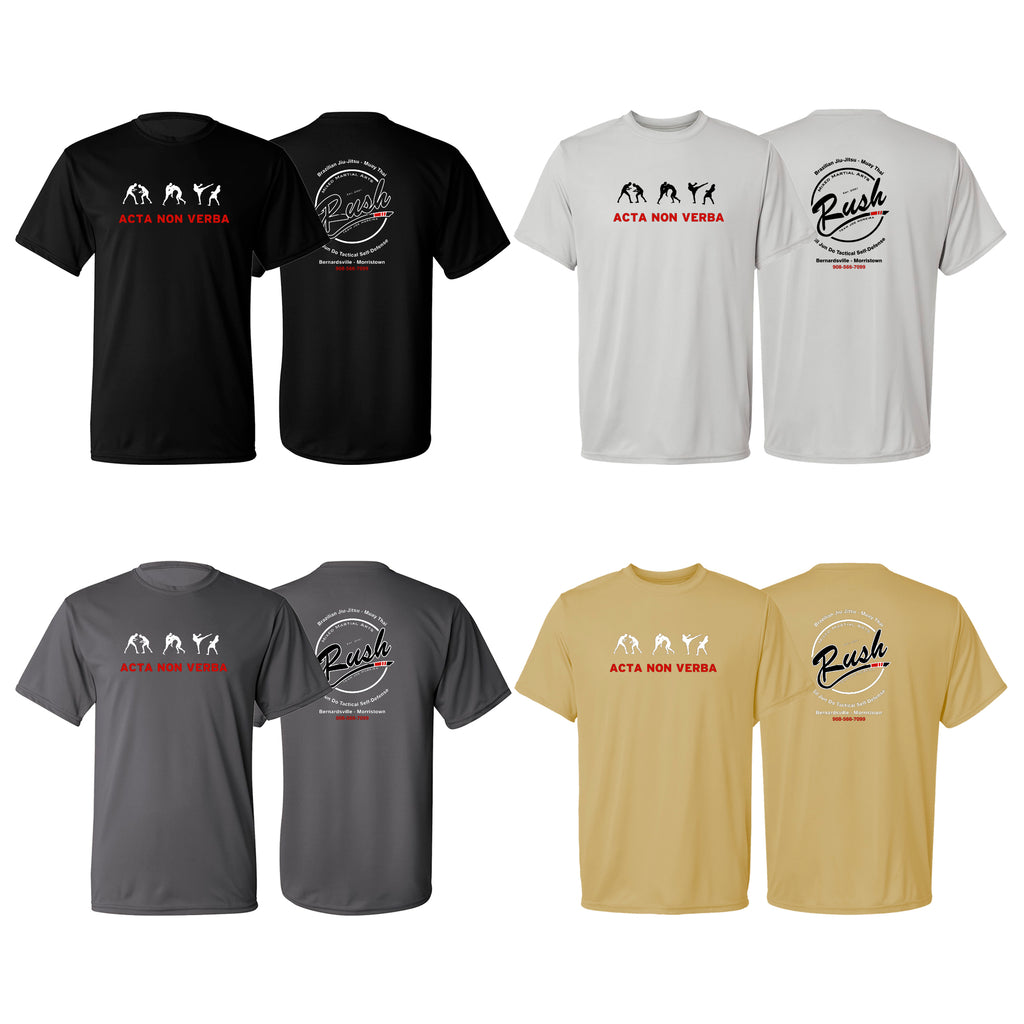 Rush Mixed Martial Arts Academy Dry Fit Shirts #8068 A