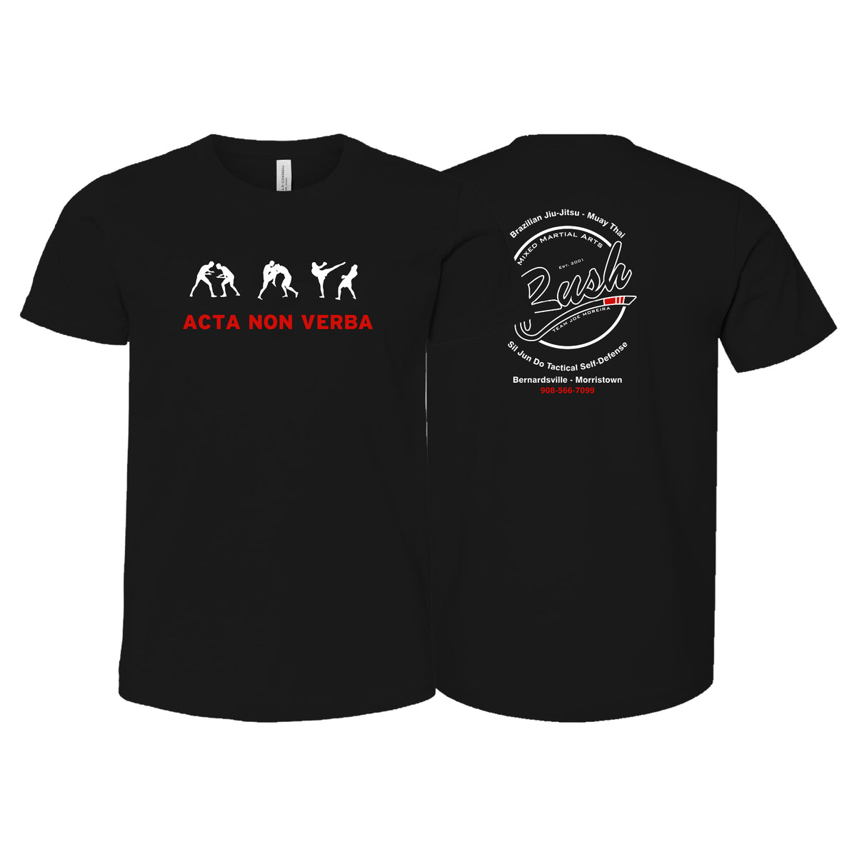Rush Mixed Martial Arts Academy Kids Shirts #8068 A