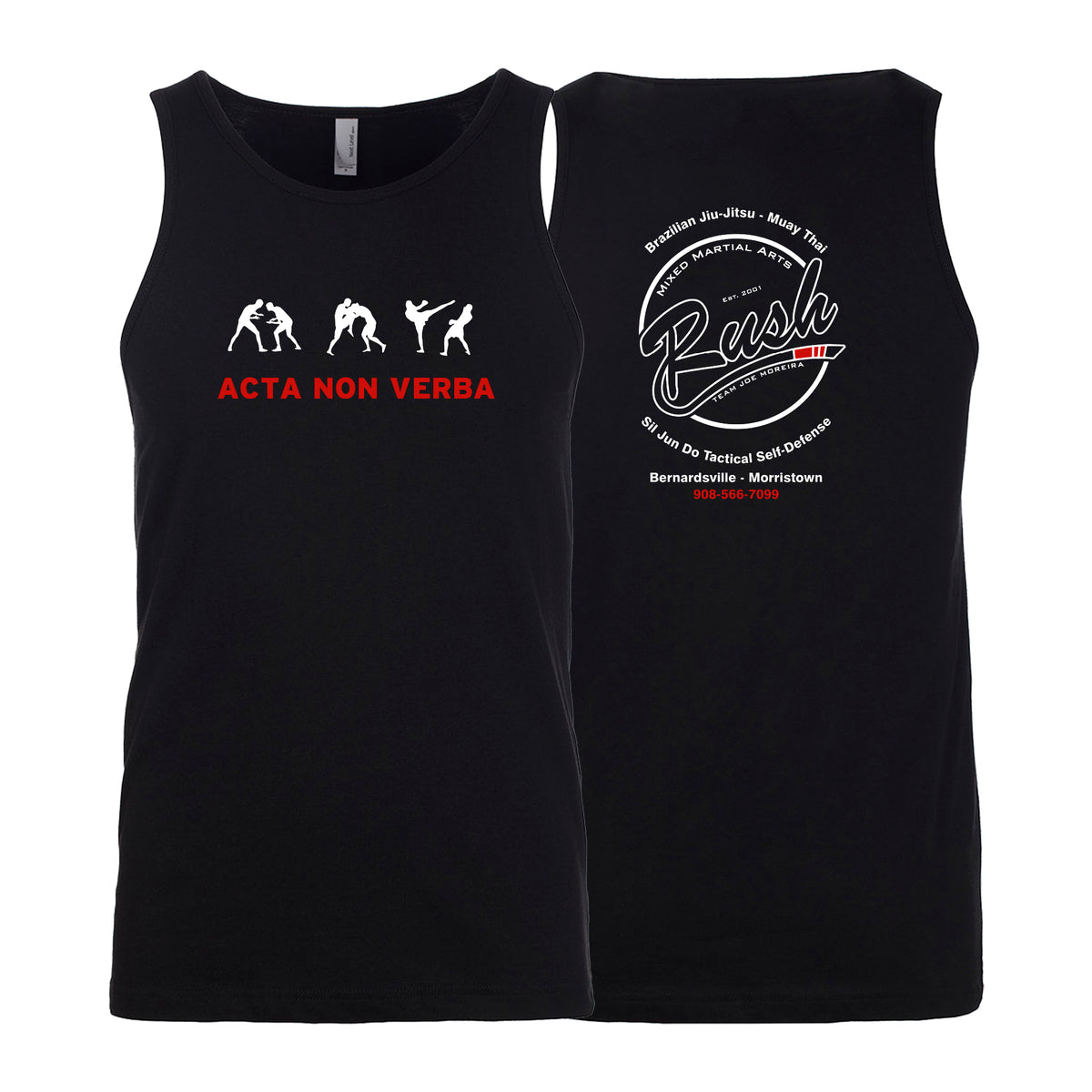 Rush Mixed Martial Arts Next Level Tank Tops #8068 A