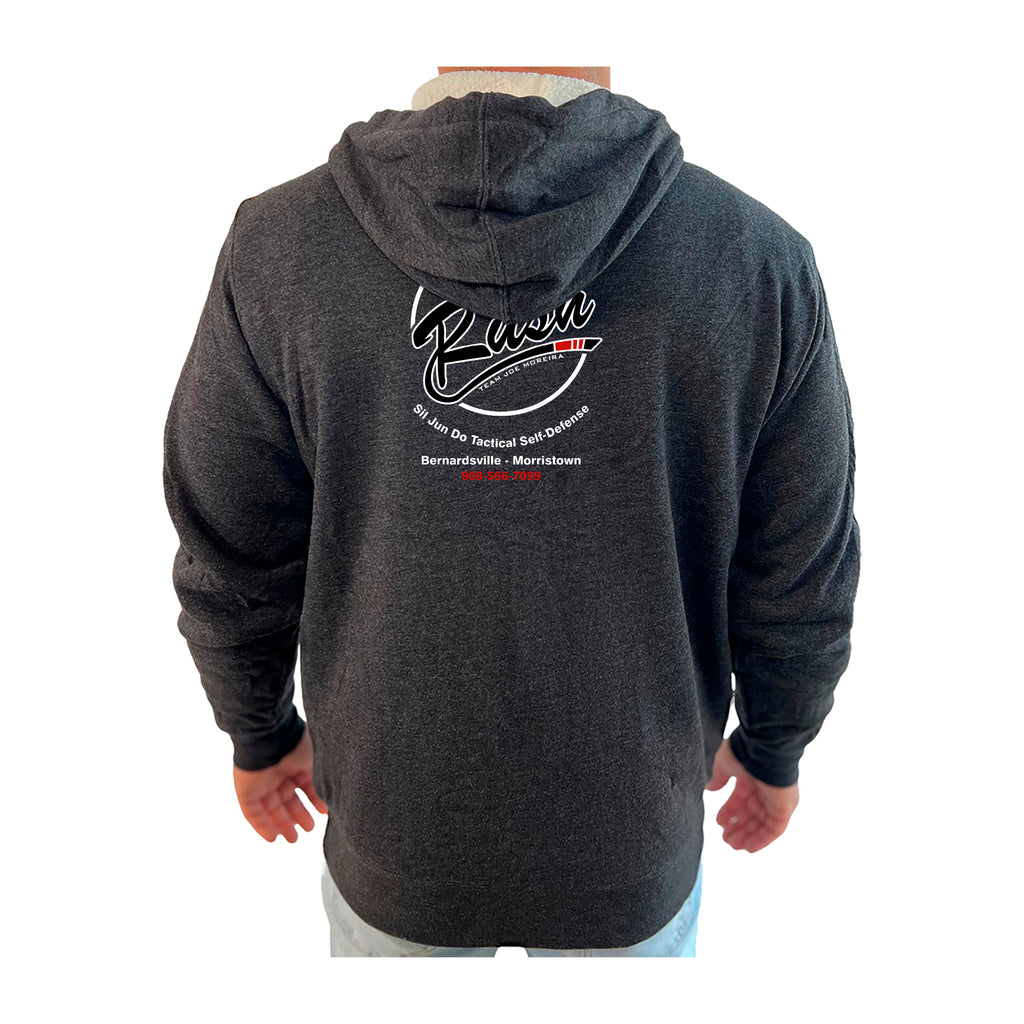 Rush Mixed Martial Arts Academy Sherpa Lined Zip-Up Hoodie #8068 B
