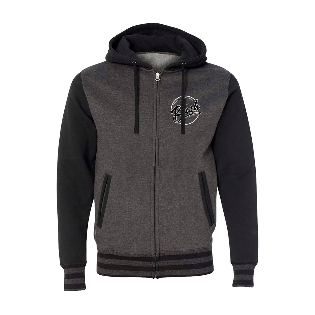 Rush Mixed Martial Arts Academy Varsity Zip-Up Hoodies #8068 B