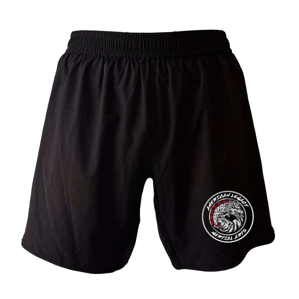 American Legacy Martial Arts All Black Custom Shorts 2.0 #8069 B