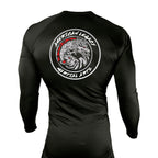 American Legacy Martial Arts All Black Custom Rash Guards Long Sleeves #8069 B