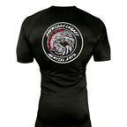 American Legacy Martial Arts All Black Custom Rash Guards Short Sleeves #8069 B