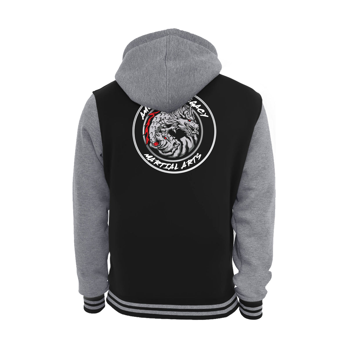American Legacy Martial Arts Academy Varsity Zip-Up Hoodies #8069 C