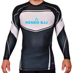 Hendo Brazilian Jiu Jitsu Academy Rash Guards Black/White #8070 A