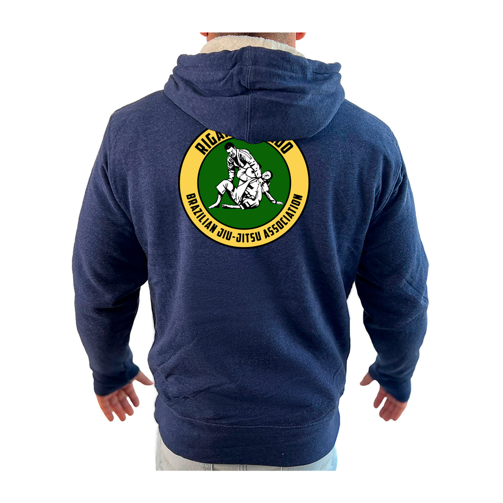 Hendo Brazilian Jiu Jitsu Academy Sherpa Lined Zip-Up Hoodie #8070 B