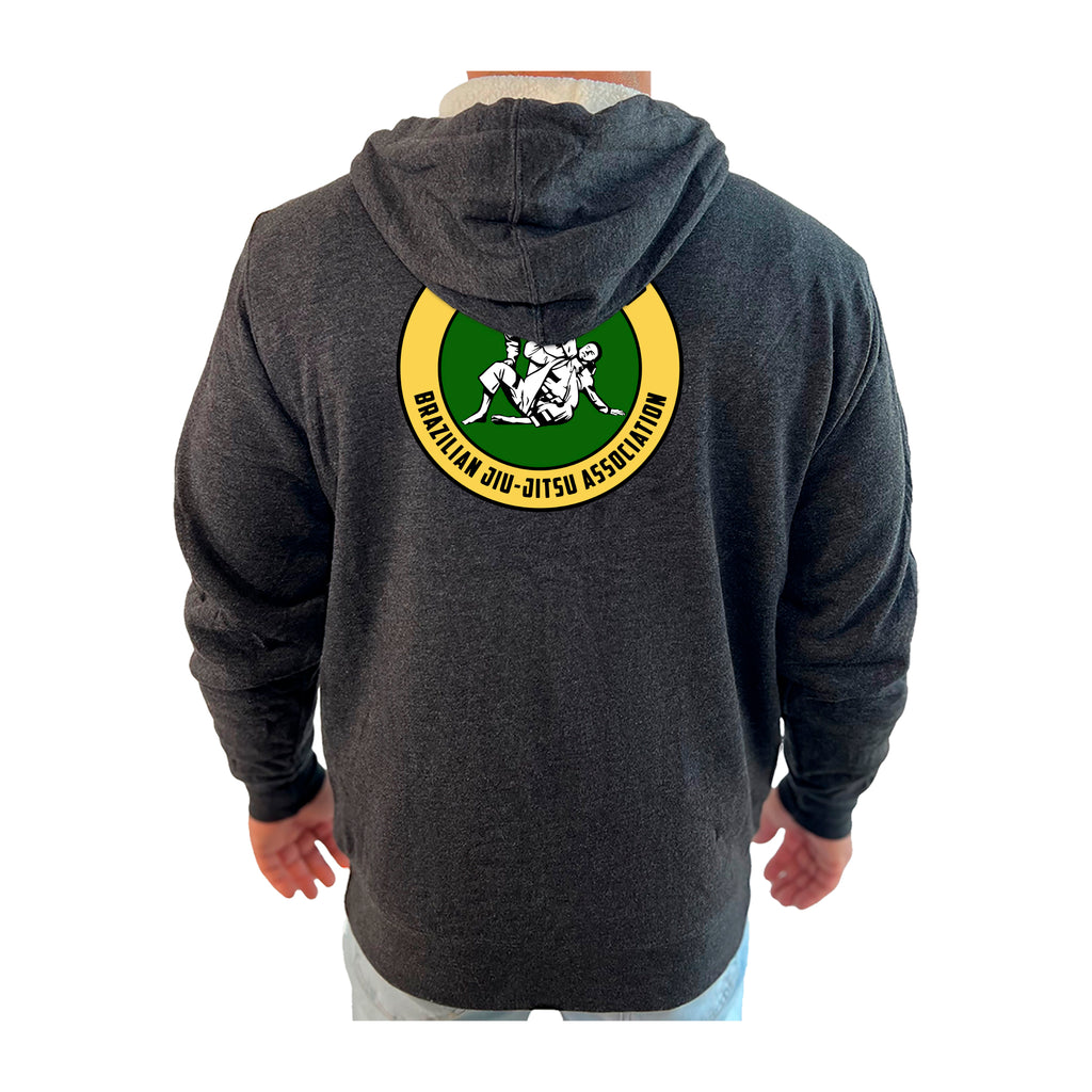Hendo Brazilian Jiu Jitsu Academy Sherpa Lined Zip-Up Hoodie #8070 B