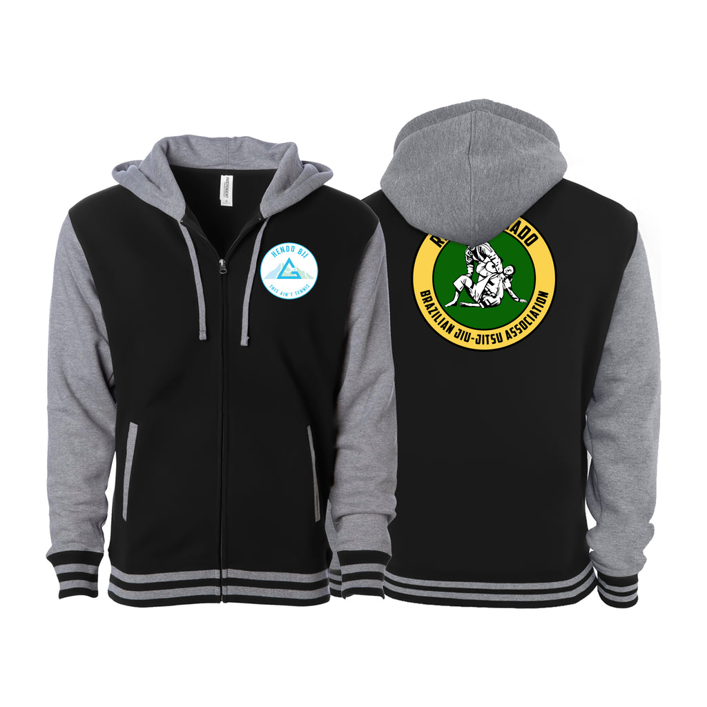 Hendo Brazilian Jiu Jitsu Academy Varsity Zip-Up Hoodies #8070 B