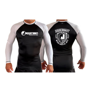 Juggernaut MMA All Black Ranked Long Sleeve Rash Guards #8071 A