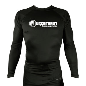 Juggernaut MMA All Black Custom Rash Guards Long Sleeves #8071 A