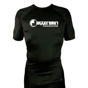 Juggernaut MMA All Black Custom Rash Guards Short Sleeves #8071 A