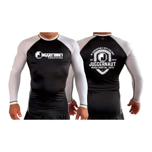 Juggernaut MMA All Black Ranked Long Sleeve Rash Guards #8071 D